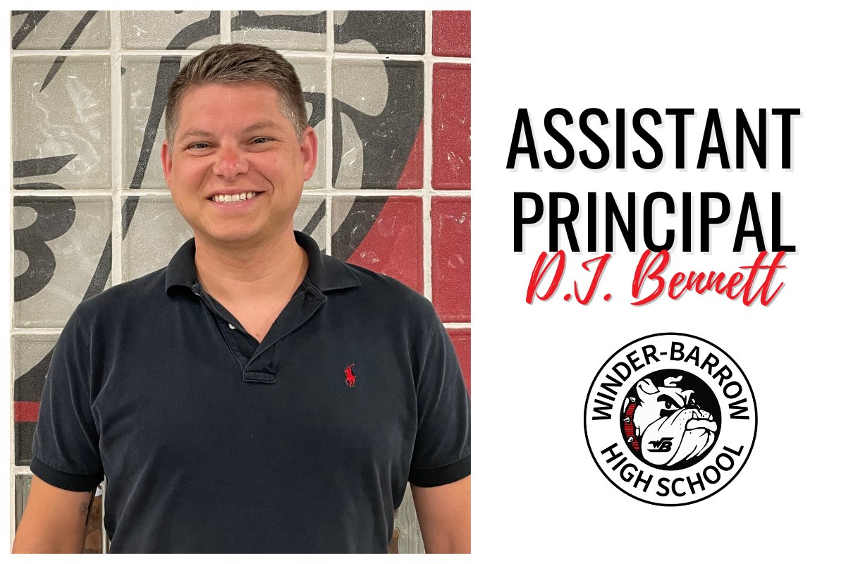 BCSchools1's tweet photo. 📷#BarrowBOLD career news! 📷 We're thrilled to welcome back DJ Bennett in his new role as an Assistant Principal & College & Career Specialist at WBHS. "I'm PUMPED to be back in Barrow County supporting our stakeholders in a new role." Read more: https://t.co/QME27oGYRr https://t.co/5e8fomK8bQ