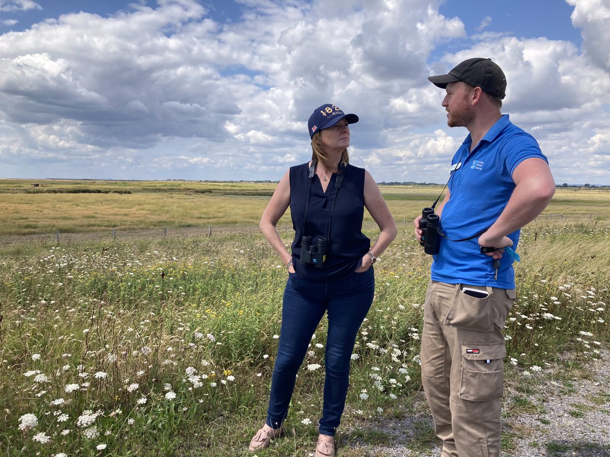 Pleased to welcome @GillianKeegan to @RSPBPagham and Medmerry today. Great to talk about the importance of environmental education and how political leadership is vital to tackle the nature and climate emergency, to benefit people and wildlife.