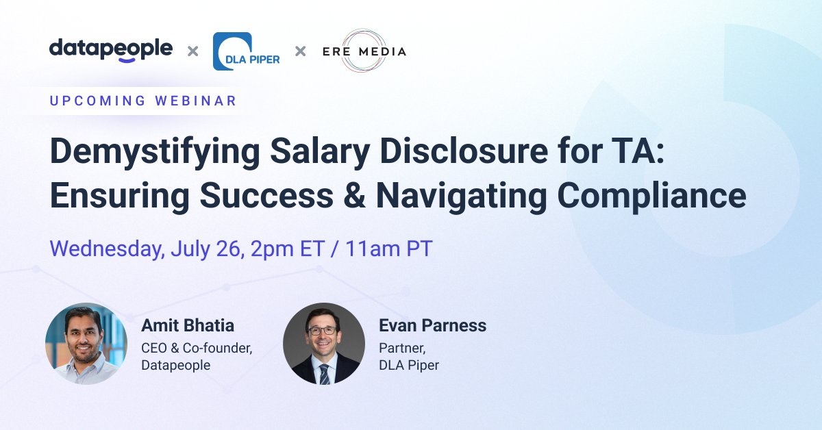 Join us tomorrow as we discuss how to best address changing salary disclosure requirements—and how candidates and their relationships with recruiters stand to benefit from the shift. Register here: hubs.li/Q01YxPm60