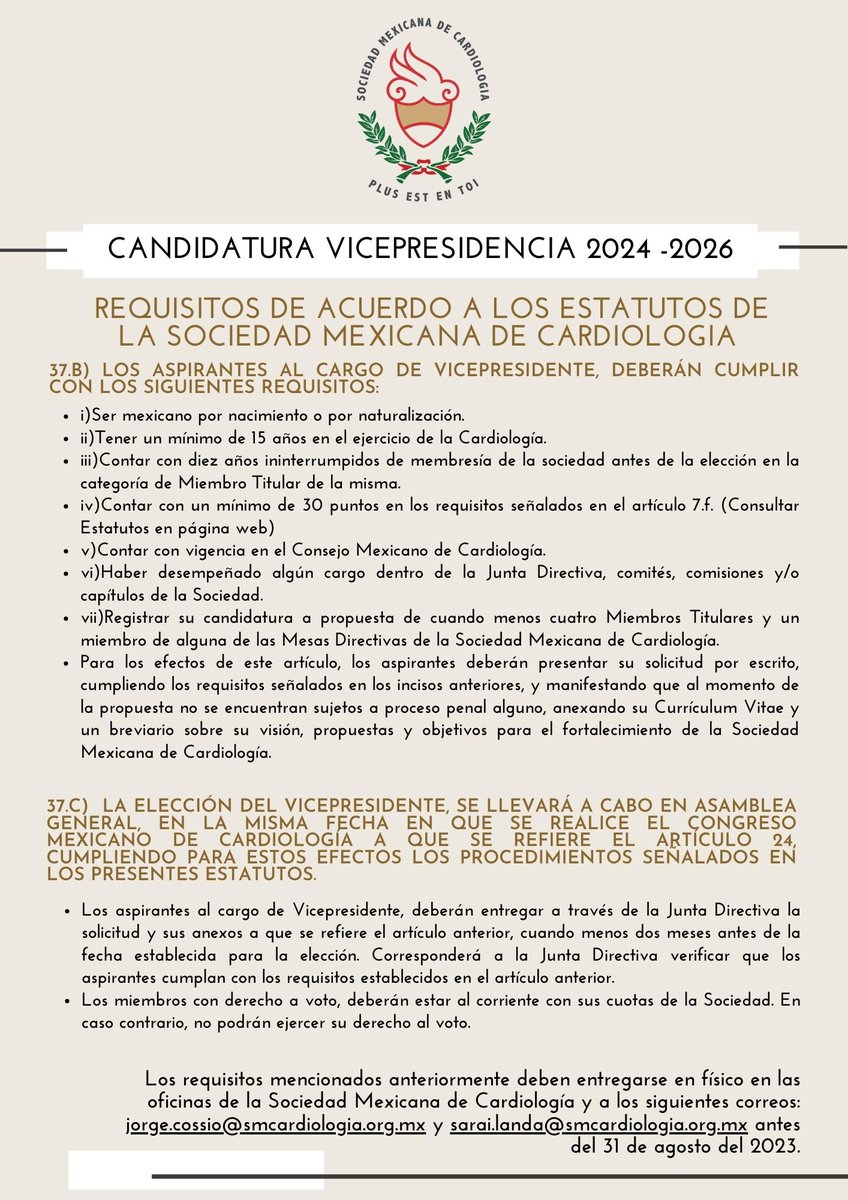 Candidatura Vicepresidencia 2024 - 2026