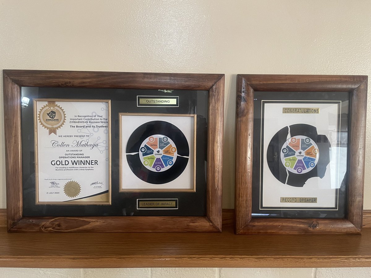 MathagaC's tweet photo. Thank you @ZimbabweCEO’sNetwork for such a prestigious award.
#teamwork 
#work 
#family 
#friends https://t.co/fK7sCHgJuB
