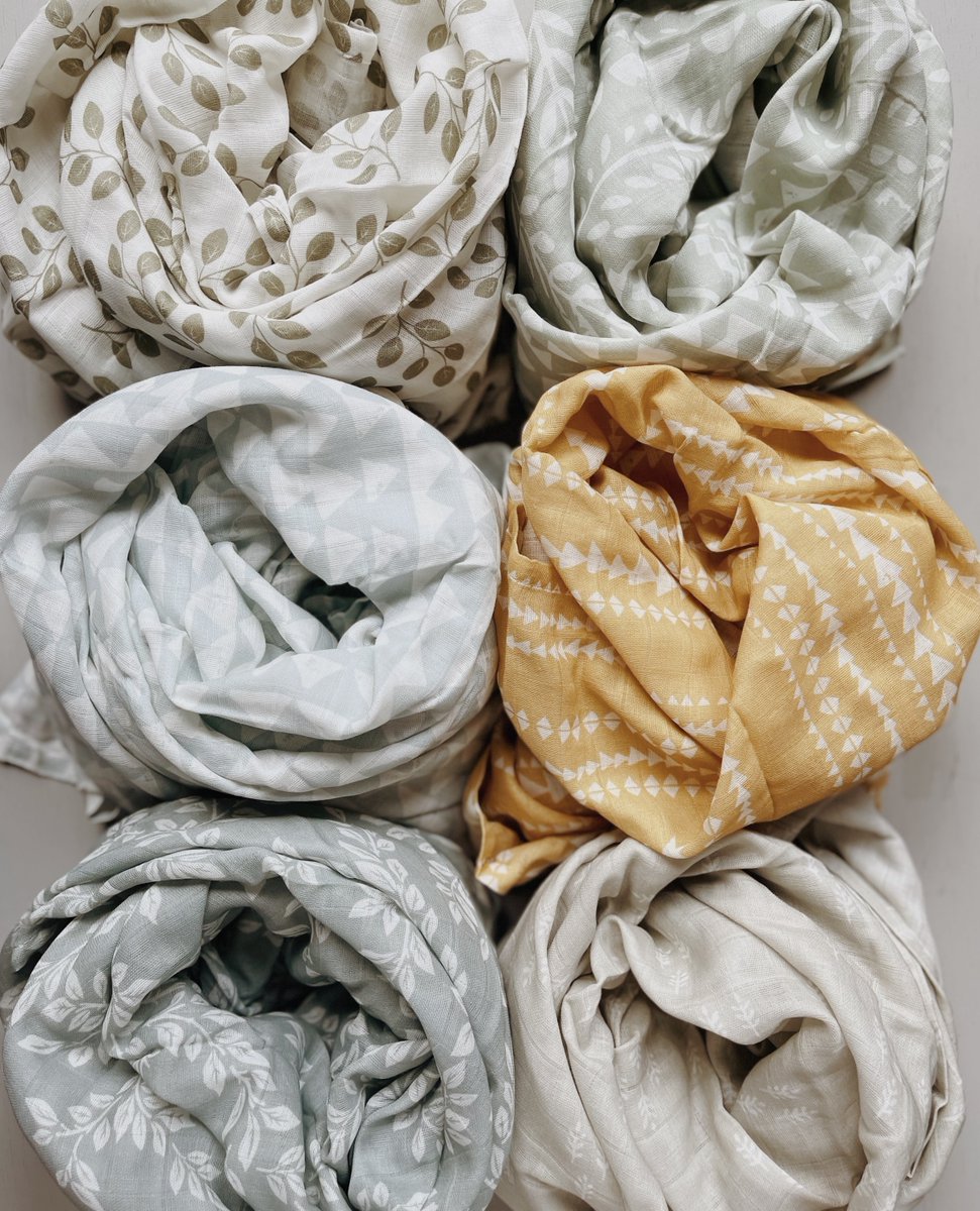 theminiscout's tweet photo. Embrace the magic of our neutral-colored muslin swaddle blankets, designed to complement any nursery theme and baby outfit! 🎈✨ ⁠
⁠https://t.co/oUBCHA5Ekv
⁠
#LeavesSageGreen #MountainsIceBlue #TerrainCitrus #LeafySprigGray #⁠ForestGrayWolf #TheMiniWander⁠ https://t.co/lBE0GrVfwf