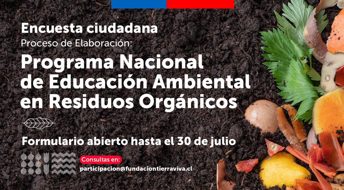 ¡Te invitamos a ser parte del proceso participativo del diseño del Programa Nacional de Educación Ambiental en Residuos Orgánicos! 😀♻️ Promovamos juntos la responsabilidad en la reducción de residuos orgánicos. 📌 Participa aquí: forms.gle/vWZGGG1uG36TLU…