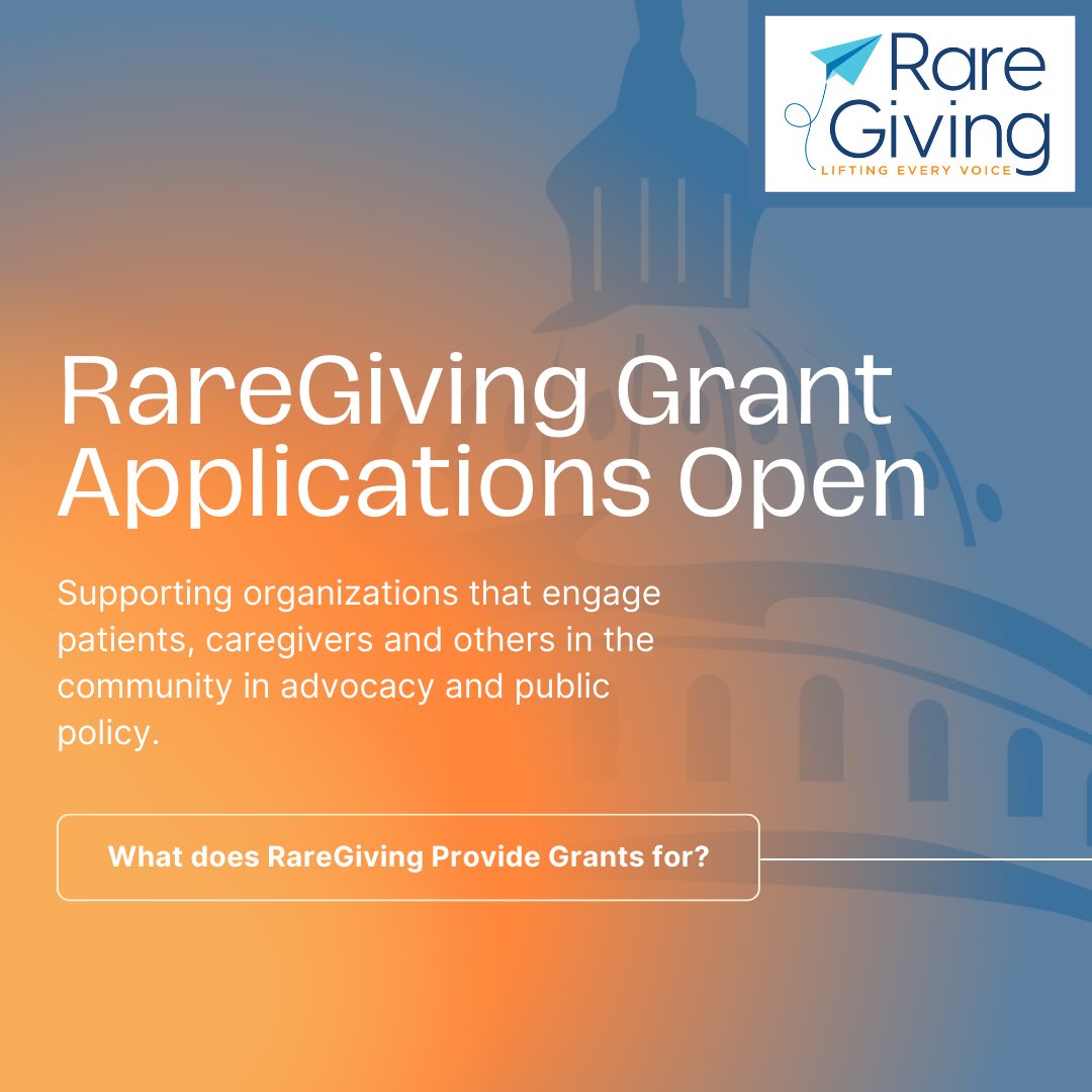 RareAdvocates's tweet photo. Did you know that we have a program that can provide financial support to organizations in the rare disease advocacy and public policy space? If you're interested in this opportunity, don't forget to check out Rare Giving!

Apply here: https://t.co/UERE098lve https://t.co/ugdhPXT0RZ