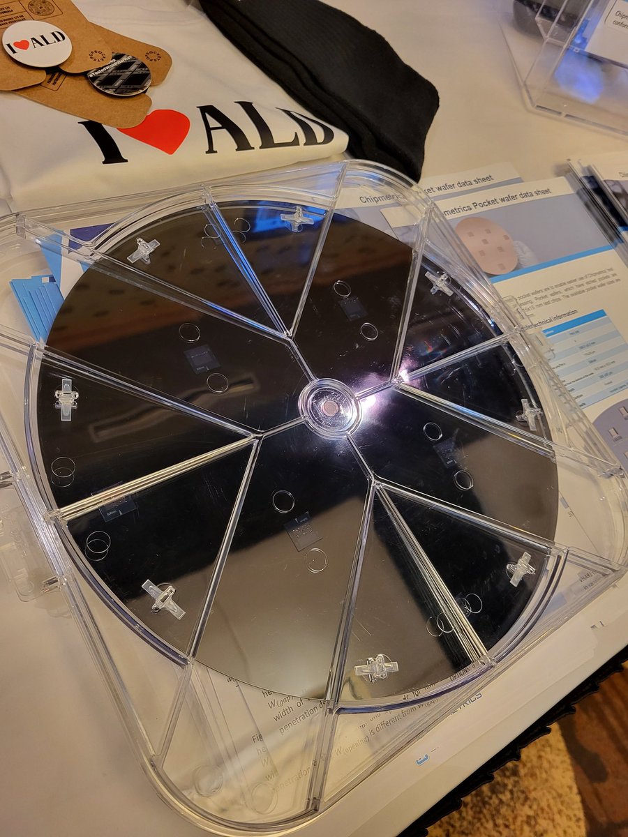 #ALDALE2023 Let us introduce a brand new 300mm #PillarHall wafer! Please, visit Chipmetrics booth, and answer our 300mm PillarHall wafer survey, and get a special " I❤️ALD" gift!
