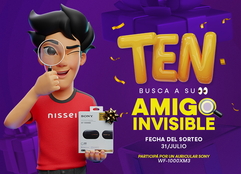 Busco a mi amigo invisible para darle este regalazo de Sony 🤩🤩
Ya saben que hacer 😉👇🏻
✅Seguir a <a href="/nisseiparaguay/">TEN de Nissei 😎</a> 
✅Dale RT a este tweet
✅Qué le vas a regalar vos a tu amigo invisible?🤩 + #ModoTEN

Vamos a conocer al ganador el 31/JUL🔥🍀🤞🏻