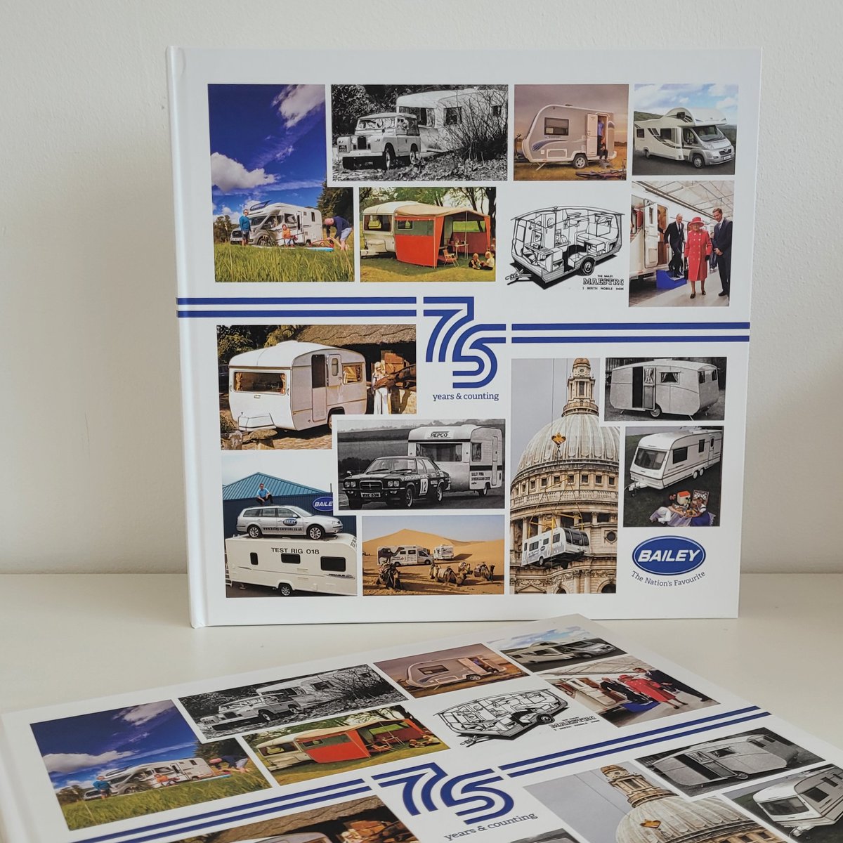 BaileyofBristol's tweet photo. 𝗪𝗜𝗡 our limited edition anniversary book! 

As part of our anniversary celebrations, we're giving away THREE limited edition #75YearsAndCounting picture books...

To enter the #competition, all you need to do is:

❤️ LIKE
🔈 RETWEET

T&amp;C's Apply #GoBailey https://t.co/ZmlQOLKswc