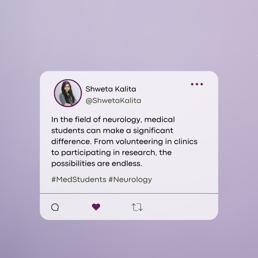 ShwetaKalita's tweet image. Neurology: where curiosity meets compassion, and the mysteries of the mind become a path to healing.

#NeurologyPassion #StudentNeurologist #BrainExplorers #FutureNeurologist #HealingMinds #NeurologyStudents #BrainScience #MedStudentLife #CuriosityMeetsCompassion #MindMatters