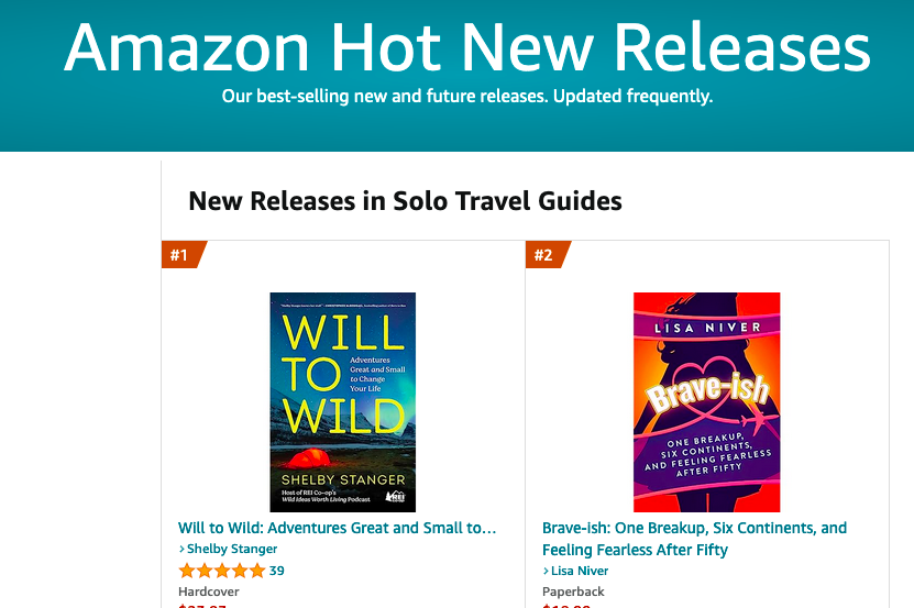 LisaNiver's tweet photo. 🎉🎉 Thank you for your support for my upcoming #book! 📚 ✈️ I'm beyond grateful for your pre-orders of 💕💕 #Brave-ish, One Break-up, Six Continents and Feeling Fearless After Fifty! https://t.co/wzspeQ8ABi 🎉🎉 #author #bravery #braveish #over50 @amazon @amazonbooks @PostHillPress @DebraEnglander @MacGregorLit