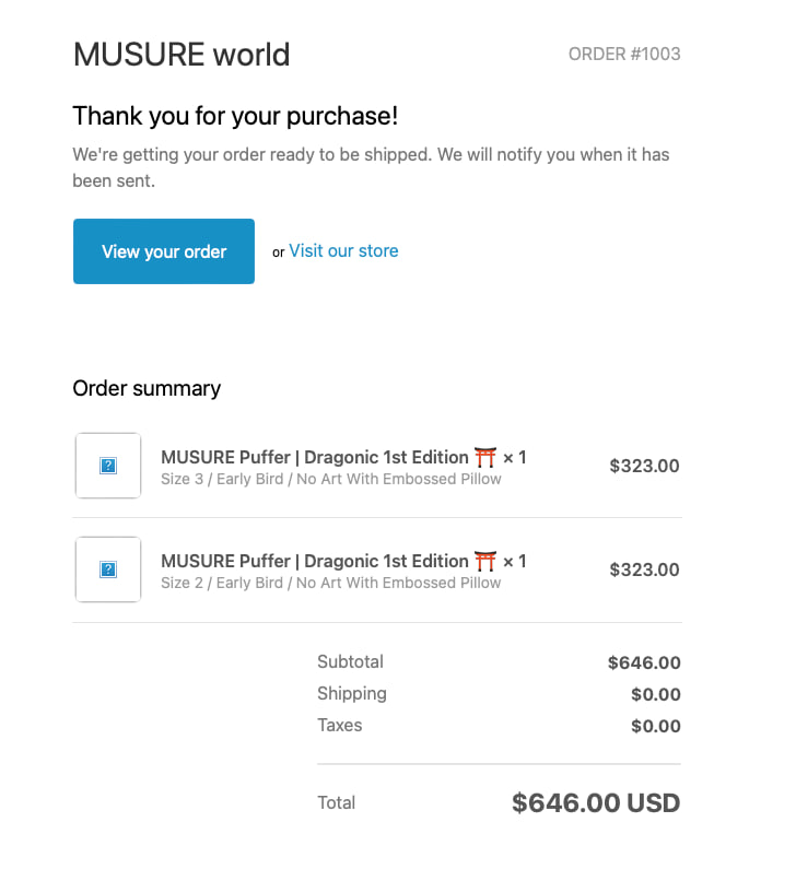 solidproof_news's tweet photo. โฉ SolidProof will soon be a proud owner of 2x 1st Edition Dragonic Puffers!
To view the 1st Edition drops, click here:
๐ https://t.co/WMBbLiY6j0
Stay tuned for more news on @MUSUREworld
and their accomplishments!
#MUSUREWorld #Fashion #Metaverse #1stDrop #SolidProof https://t.co/2eIknjGPCQ