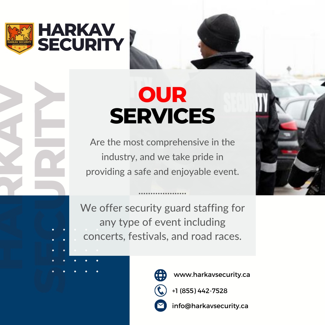 Our services are the most comprehensive in the industry, and we take pride in providing a safe and enjoyable event Contact US:⁠ Call +1 647-913-0085 , +1-855-5HARKAV⁠ Harkavsecurity.ca⁠ .⁠ .⁠ .⁠ #hiresecurityguards #securityguard #securitysystem #Remembranceday