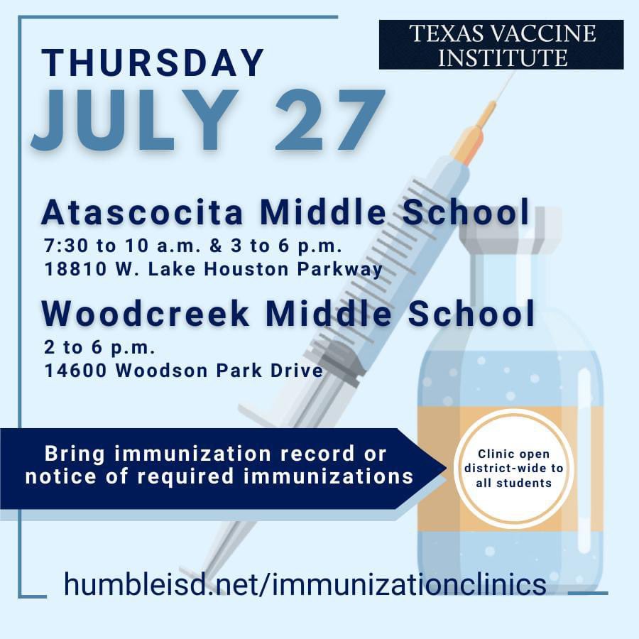 Need Immunizations? <a href="/HumbleISD_EGE/">Elm Grove Elementary</a> 🦅