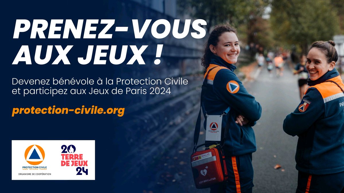 🔥 J-365 avant les Jeux Olympiques de Paris ! Les équipes de la <a href="/ProtecCivilefr/">Protection Civile</a> se préparent à la plus grande mobilisation de secouristes de France. Avec 32 000 bénévoles mobilisés sur la majorité des sites, nous assurerons les premiers secours. Rejoignez-nous ! #JOP2024