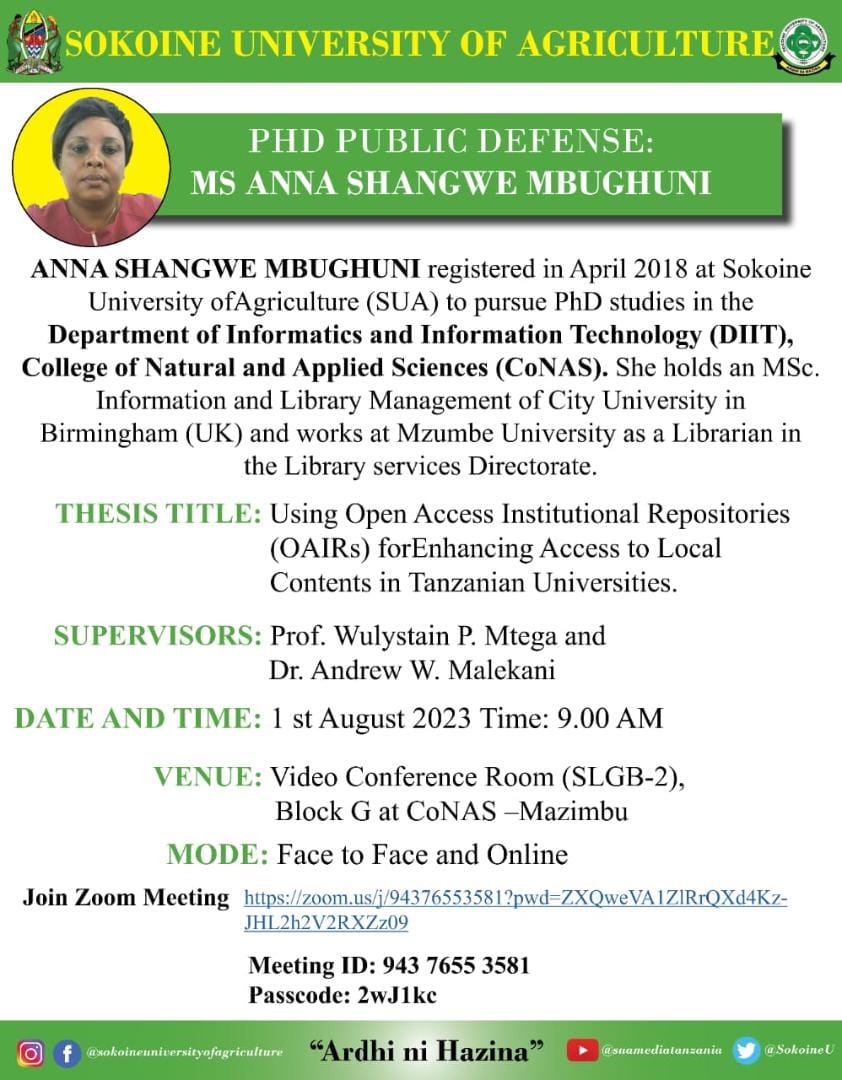 deptiitsua's tweet photo. PhD Public Defense:

Join Zoom Meeting https://t.co/zhX5bmwRGy

Meeting ID: 943 7655 3581 Passcode: 2wJ1kc https://t.co/zLip3gwqRq