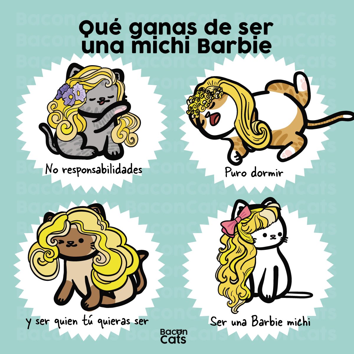 Baconcatsmx's tweet photo. Y ser una michi Barbie para ser quien yo quiera ser ✨ https://t.co/5jLLRNmA5U