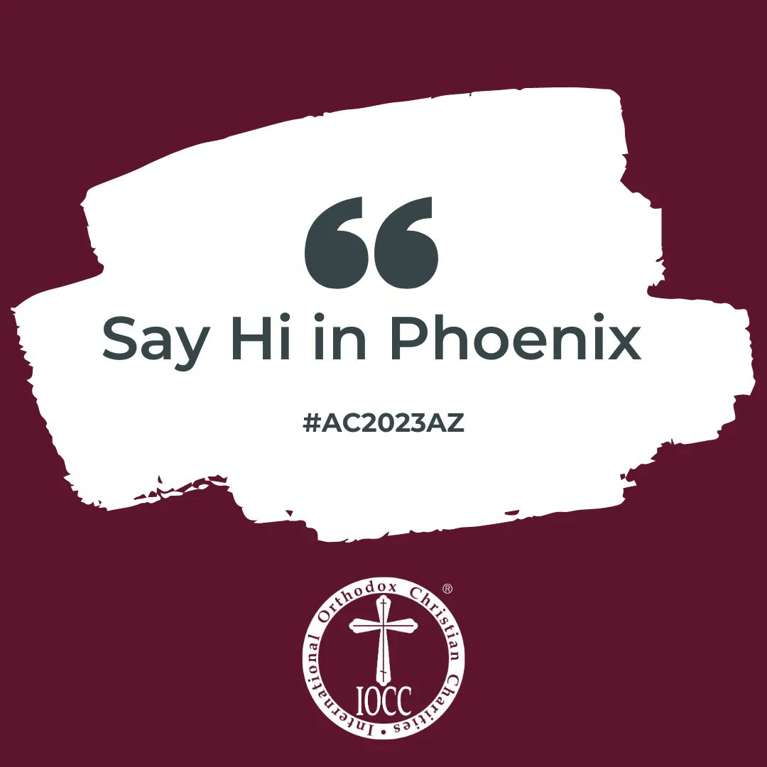 IOCCRelief's tweet photo. Are you at the Antiochian Archdiocese Convention this week? We are! Come find us in the exhibition hall at the booth with other @assemblybishops agencies. #AC2023AZ #IOCCRelief #meetthestaff https://t.co/34gPmmlQ47