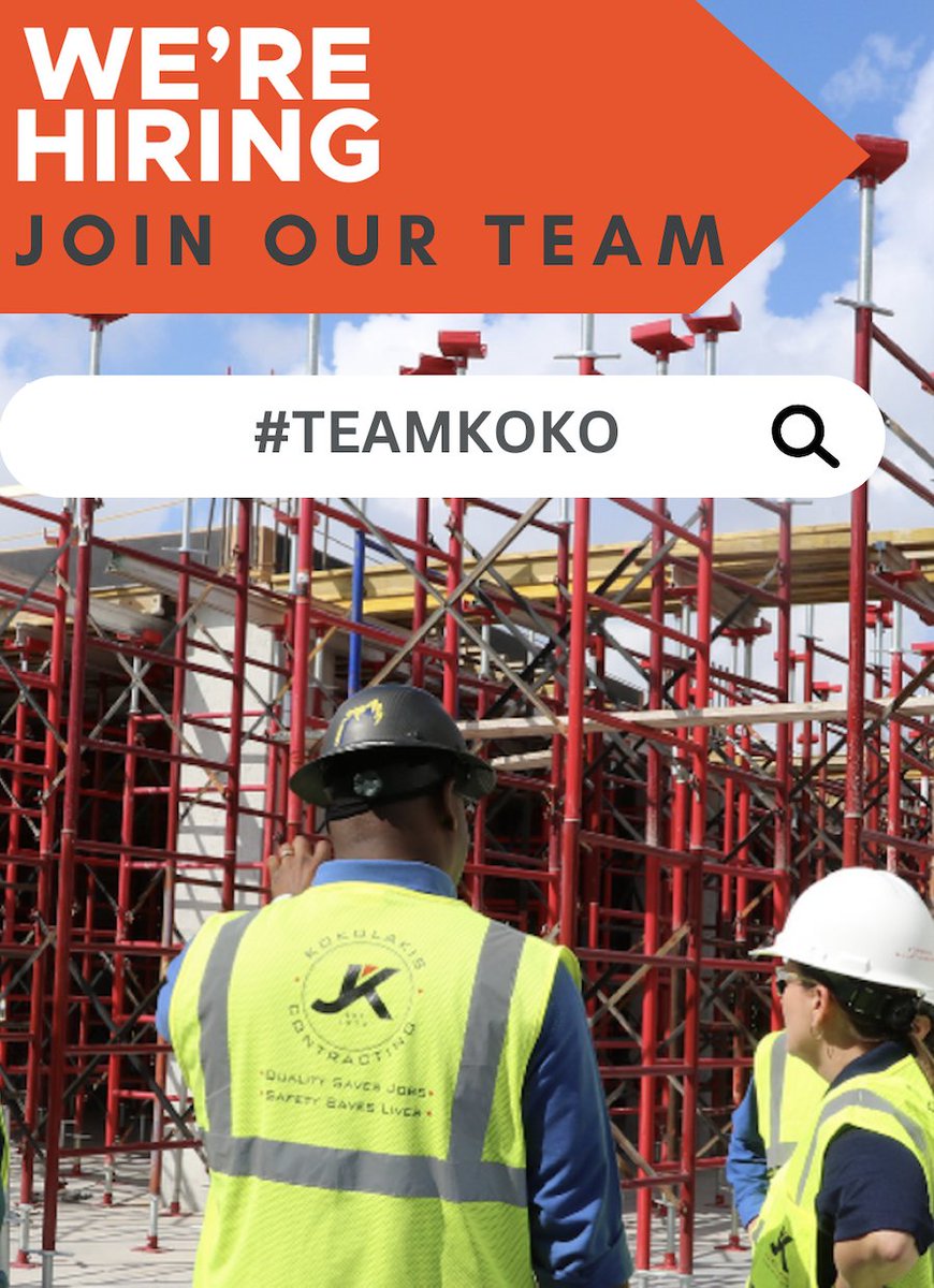 We’re Hiring, Apply Now!
workforcenow.adp.com/.../recr.../re…...

Florida:
- Project Manager
- Estimator
- Director of Preconstruction

New York:
- Project Manager
- Assistant Superintendent-Long Island
- Quality Control Manager- Hudson Valley area