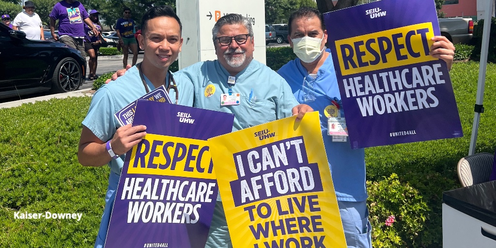 seiu_uhw's tweet photo. After three years of the COVID pandemic and chronic understaffing, we’re calling on @aboutKP to provide safe staffing levels. #United4All @kpthrive https://t.co/xIkeQ1hTkA