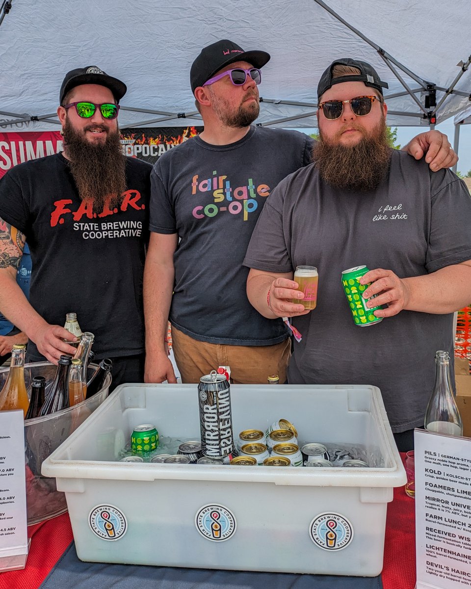 Will we see you at #AllPintsNorth on Saturday?

We’ll have:
🍻 Tons of beer
😎 Giveaways and limited edition merch
💋 A photo op to kiss your Fair State can crush
💆 A relaxing Hop Water Hammock Haven that you can enjoy with a donation to our Cooperates partner, Our Justice.