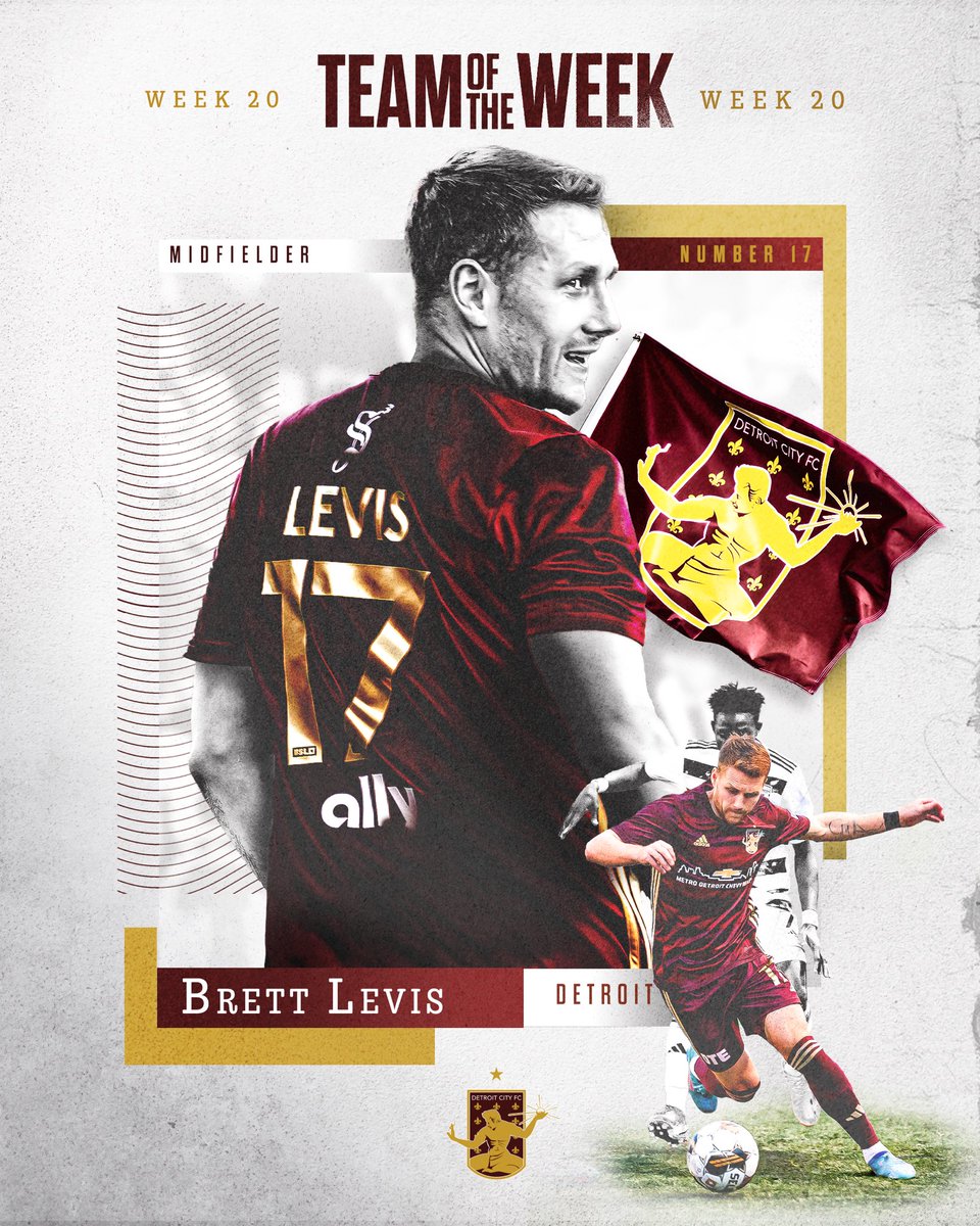 After playing an impressive 180 minutes over four days, helping the squad to a huge six-point haul, <a href="/BrettLevis/">Brett Levis</a> has been named to the <a href="/USLChampionship/">USL Championship</a> Team of the Week for the first time since joining Le Rouge! 

#DCTID