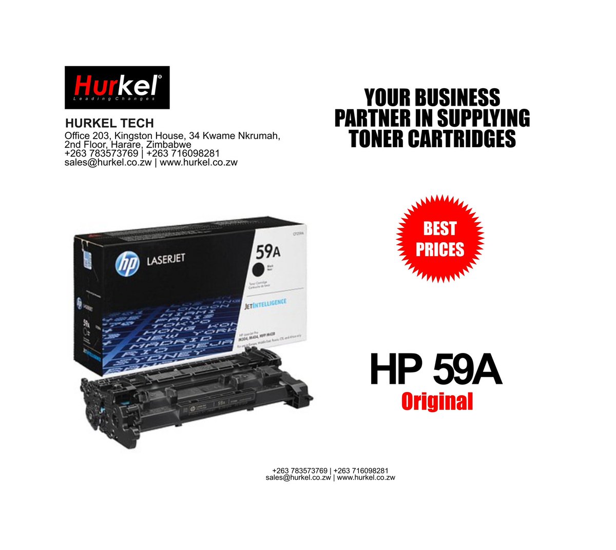 Hp 59A Cartridge In Stock 
Only at Hurkel Tech