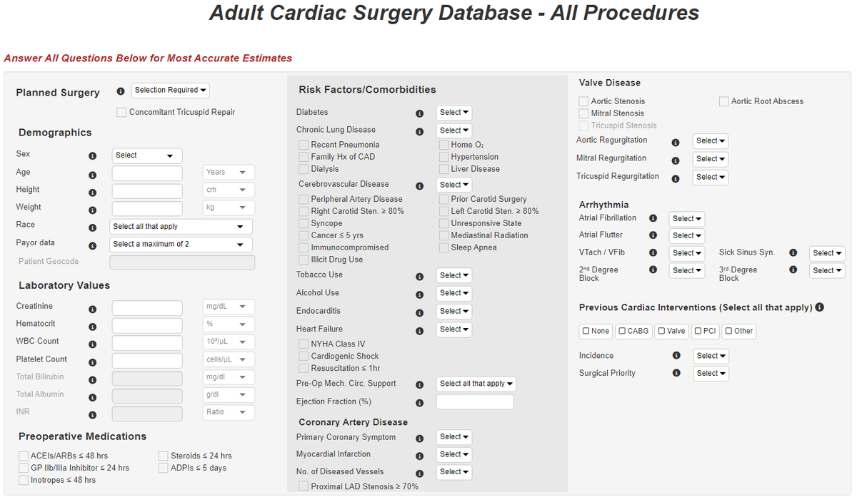 STS launches its next-generation Adult Cardiac Surgery Risk Calculator. With a mobile-friendly, intuitive user design, it brings the power of big data to the fingertips of medical providers to improve decision-making and advance patient care. Learn more. bit.ly/3Y7g2e1