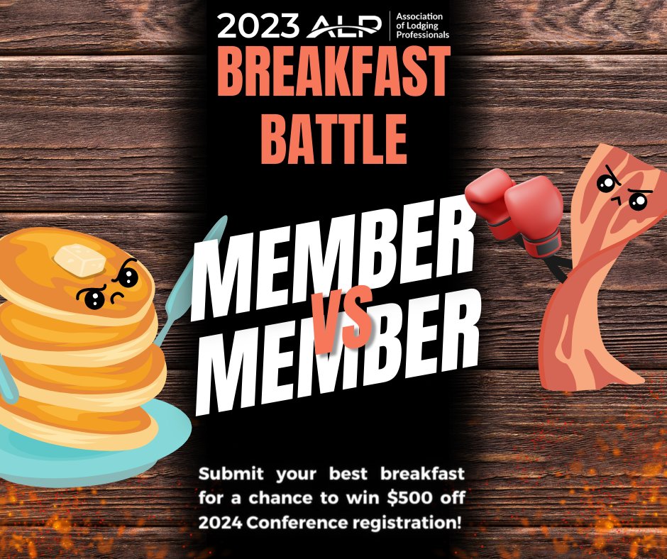 ALPLodging's tweet image. Last Call for Breakfast Battle Entries! ⏰ We&apos;re extending the submission deadline until tomorrow ‼️

Don&apos;t miss your chance to win a $500 Conference registration voucher! 🎉🍳 Use the link below to show off your best breakfast dishes and enter now! 📸👇🏻

members.alplodging.org/breakfast