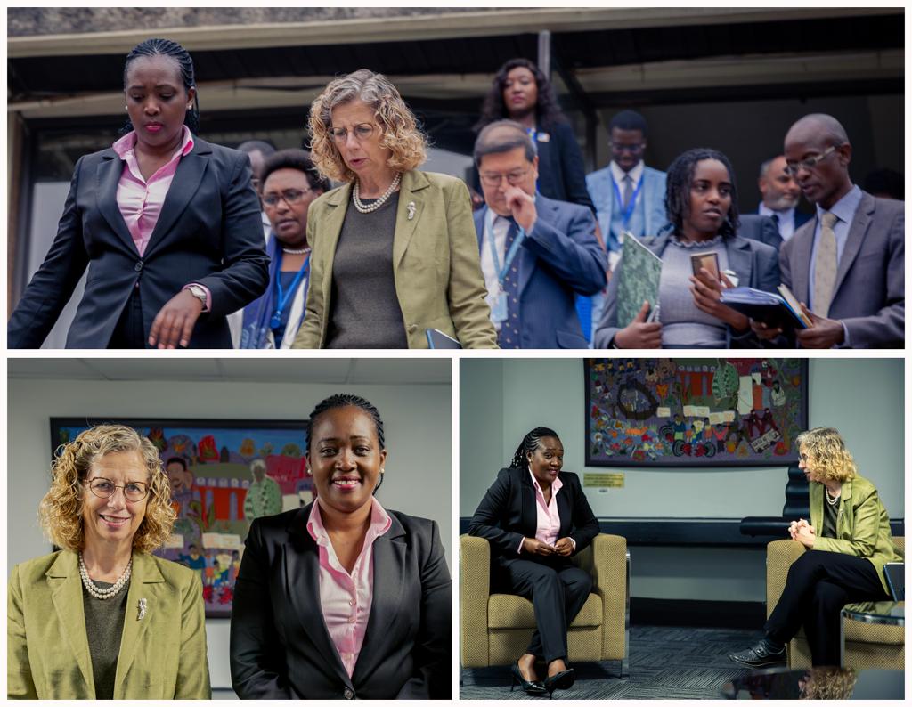 Delighted to welcome @HonTuya, Kenya’s Cabinet Secretary for Environment to <a href="/UNEP/">UN Environment Programme</a> HQ in beautiful Nairobi. Grateful to Kenya for hospitality &amp; co-facilitating <a href="/IPCC_CH/">IPCC</a> plenary this week. UNEP appreciates partnership with Kenya to tackle #ClimateCrisis.