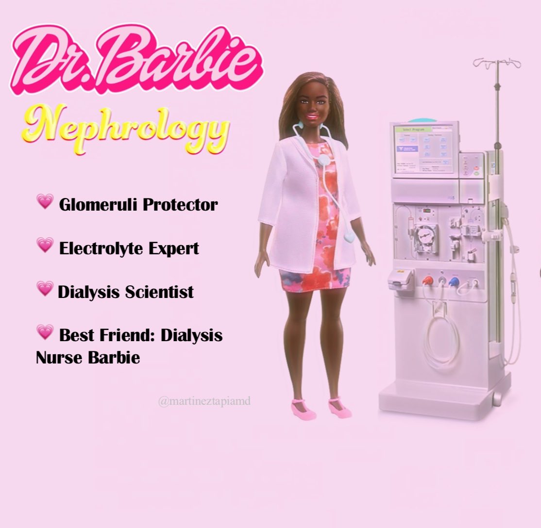 DrAnatapia's tweet image. #DrBarbie Series Part 1 #barbie #Pulm #Criticalcare #Nephrology #cardiology #Endocrinology