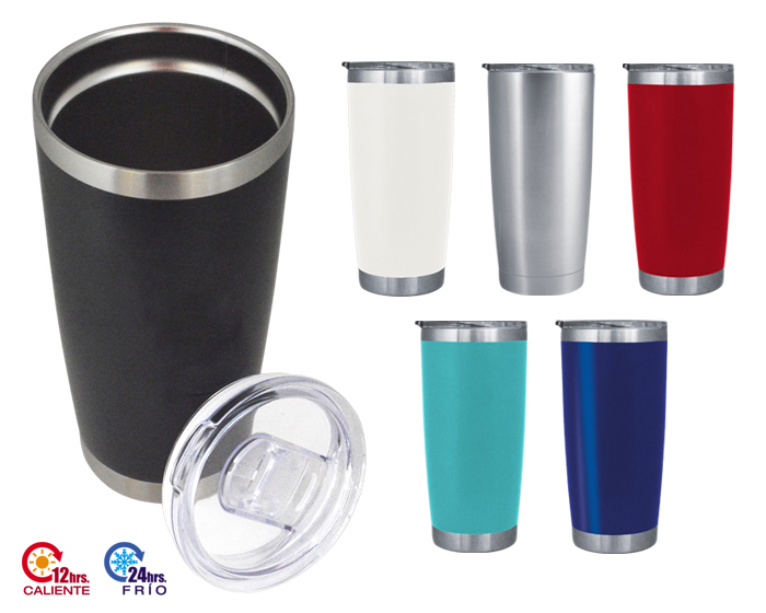 gp_promos's tweet photo. Vaso térmico con tecnología de preservación de temperatura frío por 24 hrs. y calor por 12 hrs. Cuenta con doble pared insulada al vacío de acero inoxidable y capa interior de cobre, Ø 8.8 x 18.8 cm. https://t.co/TtRlCjCm64