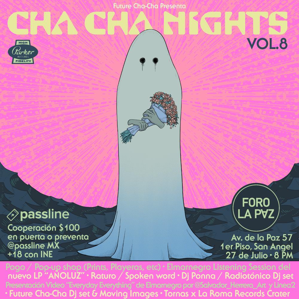 jvillicana's tweet photo. Ya es este jueves el pop up de @heypogo y escucha del disco debut de Elmarnegro en el @ForoLaPazMX: #ChaChaNights #FutureChaCha https://t.co/tMmKWbBW0x