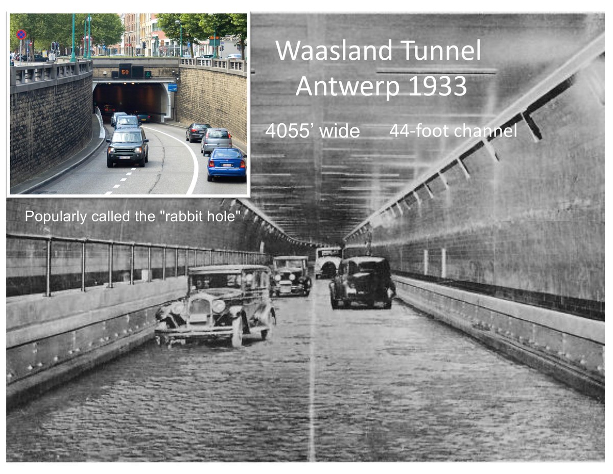 BOrtblad's tweet photo. Ole Singstad, Norwegian-American civil engineer designed several early Immersed Tunnels.
The Columbia River is only 2,700-foot wide with a 27-foot channel, not as deep or wide as these early Immersed Tunnels. https://t.co/DN6lqGuWhy