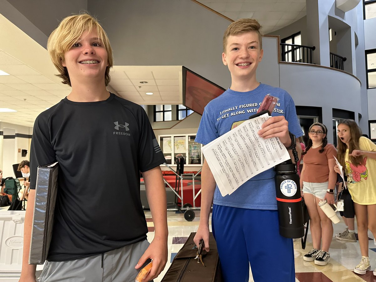 Marcus Band Middle School Summer Sectionals Day 1!  These awesome kids are getting  a head start on a fabulous year!   Here are just a few pics from the 1st block.  Today was “Popsicle Tuesday!”  Can’t wait to see everyone tomorrow!!!  @briarhill_band @LamarMSBand @DowningMS