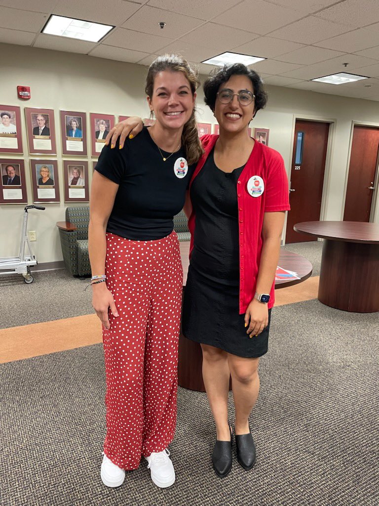 Kids1stK12's tweet image. Hello from half of the Children First K12 team! Red and Black today in support of Reading School District. #FundPAPublicSchools #WeWorkForFunding