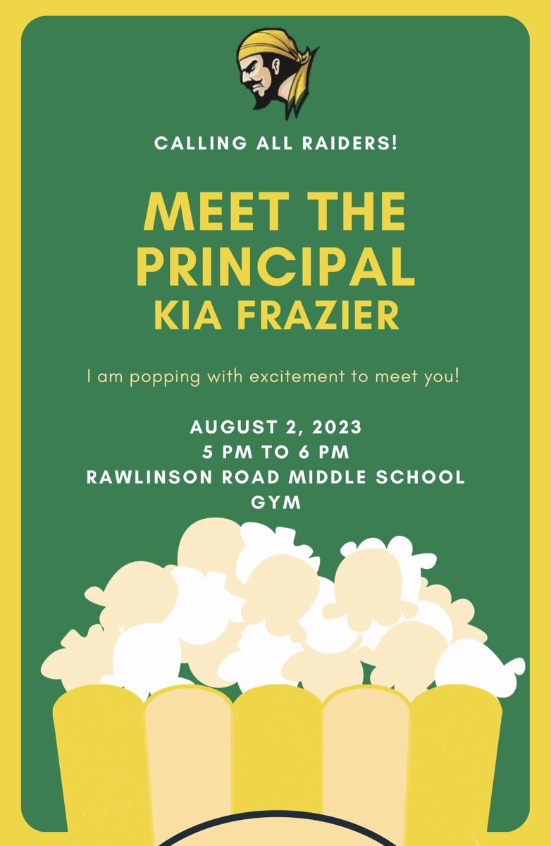 K Frazier (@prinfraz23) on Twitter photo It’s time for Raider Nation to Meet the Principal <a href="/PrinFraz23/">K Frazier</a>. 💚💛 <a href="/RawlinsonRoadMS/">RawlinsonRoadMS</a> <a href="/RockHillSchools/">Rock Hill Schools</a> #TogetherWeLead It’s time for Raider Nation to Meet the Principal <a href="/PrinFraz23/">K Frazier</a>. 💚💛 <a href="/RawlinsonRoadMS/">RawlinsonRoadMS</a> <a href="/RockHillSchools/">Rock Hill Schools</a> #TogetherWeLead