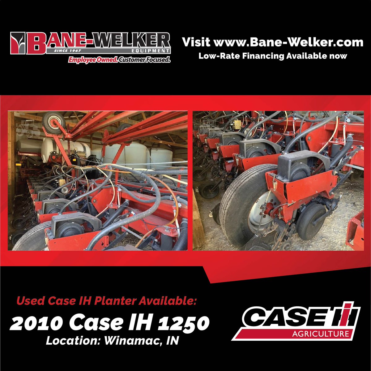 BaneWelkerEquip's tweet image. This week's #TradeInTuesday is a 2010 Case IH 1250 Stock # - E13465 located in Winamac, IN.  
 
Contact your local Bane-Welker Equipment for more information. *Some exclusions may apply. **Credit approval required.  

Visit ow.ly/Eanc50Pjv0w for more information!