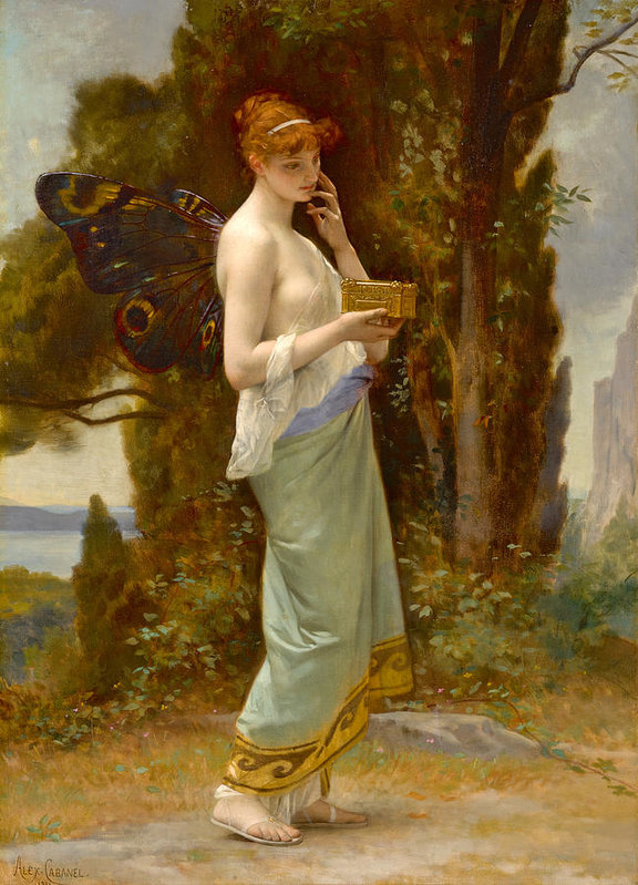 Psyché, by French painter Alexandre Cabanel (1881). In private collection.