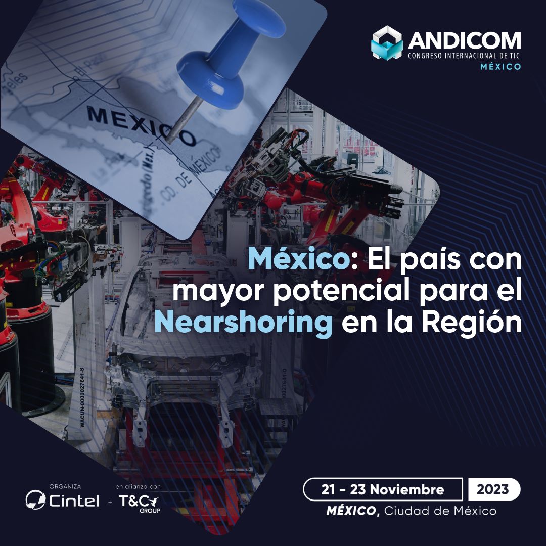 México es el lugar ideal para el #Nearshoring en Latinoamérica y #Tesla lo sabe
Descubre cómo el Estado de #NuevoLeón, Región invitada de #ANDICOMMX2023, se ha convertido en el hogar de una de las empresas más influyentes del mundo.
Regístrate ahora en andicom.mx