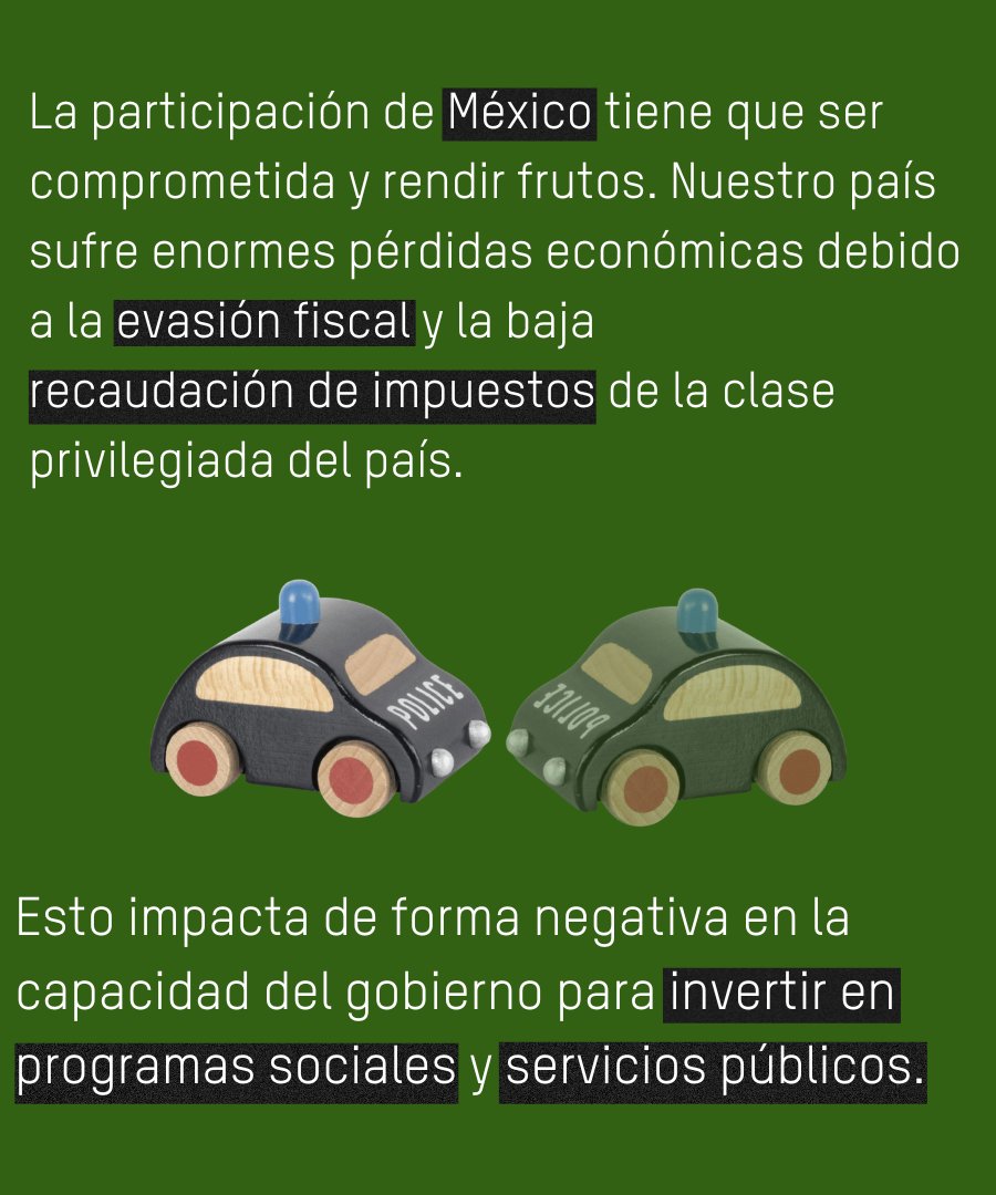 ¿Por qué importa la #CumbreFiscalLAC y la participación activa de México en ella? 
Te explicamos 👇

#PactoFiscalYa
#SinImpuestosNoHayParaíso
#CumbreCartagena