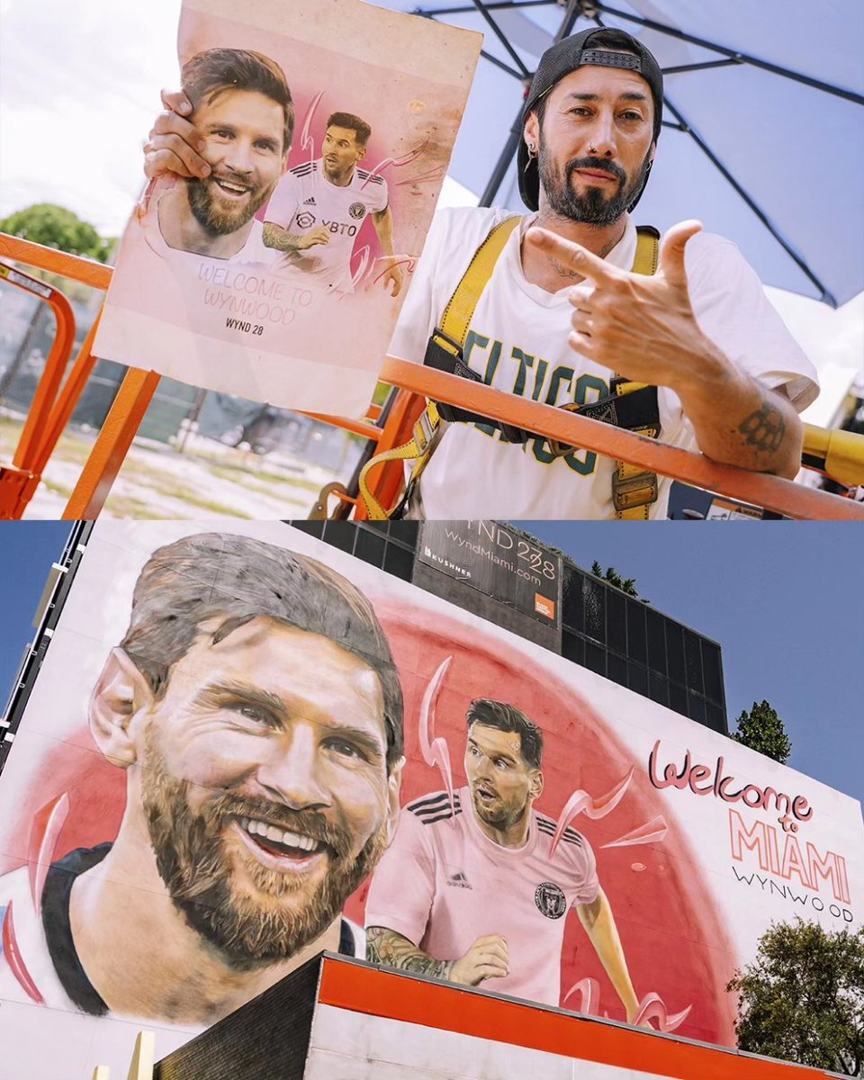 rramirop's tweet photo. ⚽️ Relevamos el tremendo mural que @maxibagnasco le dedicó a @leomessisite 🎨
--------------
📽/🚁 @ulises8k
.
@TeamMessi @InterMiamiCF @Intermiamicfii
@InterMiamiLATAM
#Messi #leomessi #messifans #messi10 #messiwynwood #wynwood #wynwoodwalls #messimiami https://t.co/oekz84aPYz