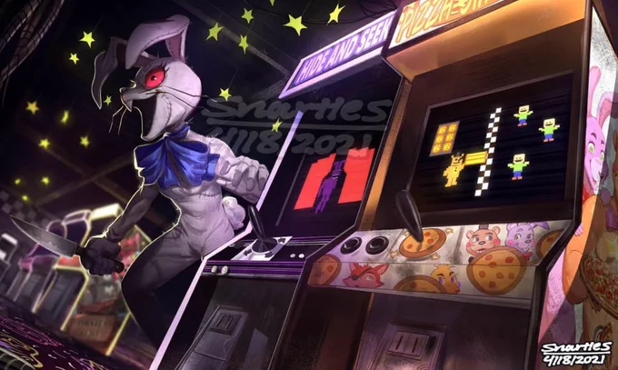 seems like an appropriate time to repost some of my FNAF works #FNAF #fnafsb