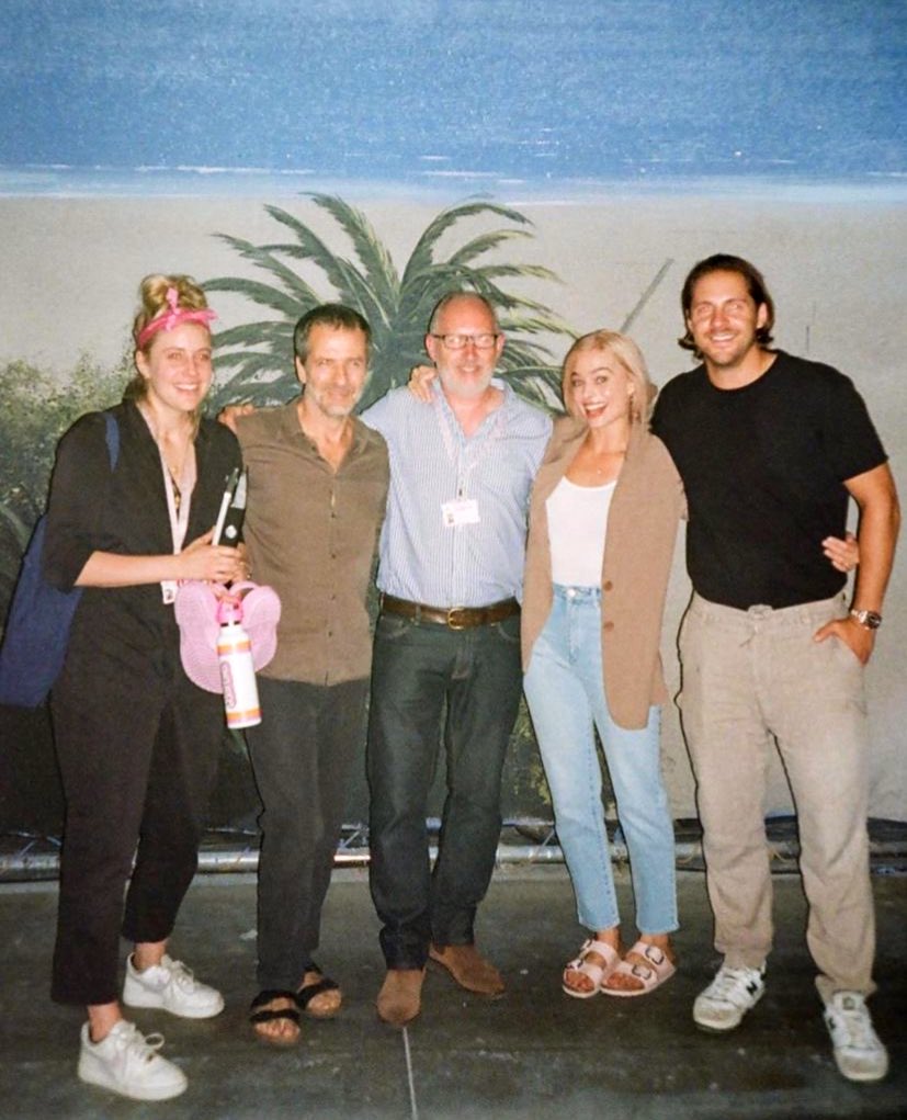 filesmargot's tweet image. margot robbie behind the scenes of #barbie by rob harris