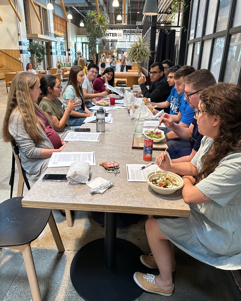 CLENeurons's tweet image. Kicking off our monthly Adult neurology journal club with a great presentation by PGY-2 @DrSakhii, moderated by our epilepsy staff @ESpurgeonMD. We discussed the updated prognostic model for acute symptomatic seizures and poststroke epilepsy. And enjoyed some yummy food 🧠🥗