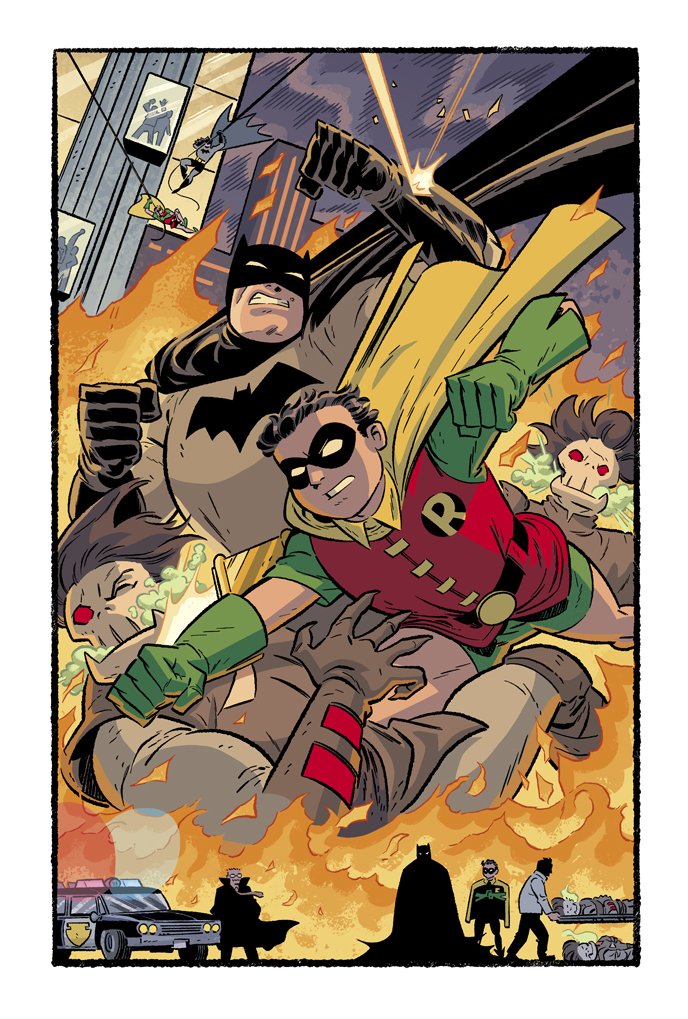 Batman &amp; Robin!

This was a fun page to draw &amp; so much fun to draw them together &amp; in action! 

Art by myself J.Bone &amp; Dave Stewart.

P.S. Come to The Kubert School's Portfolio Day this Saturday!

#batman #thebatman #batmanandrobin #draw #comics #comicart #kubertschool #makeart