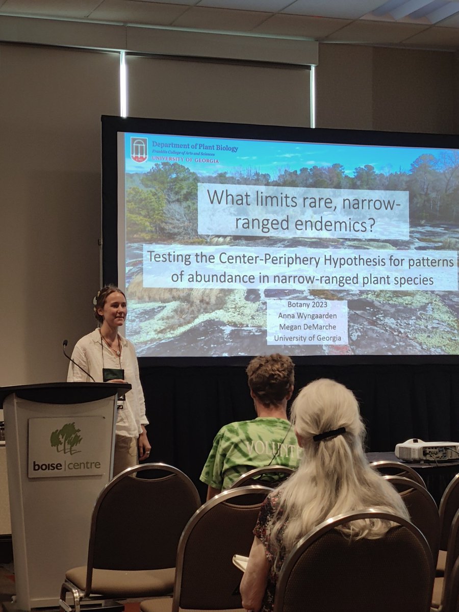 Derek Denney (@derekdenney) on Twitter photo <a href="/annawyngaarden/">Anna Wyngaarden</a> gave a great talk at #Botany2023 today! I loved seeing the granite outcrops and learning about rare endemic species. <a href="/annawyngaarden/">Anna Wyngaarden</a> gave a great talk at #Botany2023 today! I loved seeing the granite outcrops and learning about rare endemic species.