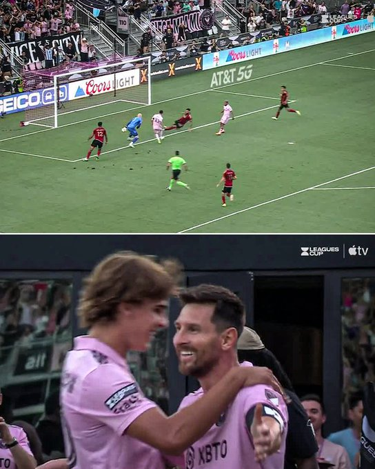 Messi's 2⃣ ⚽️ for Inter Miami against Atlanta United Assist from Bussi