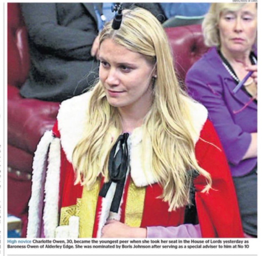Can we all please stop accusing Charlotte Owen, or Baroness Superinjunction, of being another Boris Johnson by-blow. We could at least admit the possibility that she's the Antichrist.

ps Woman in purple jacket shouldn't play poker. 😀