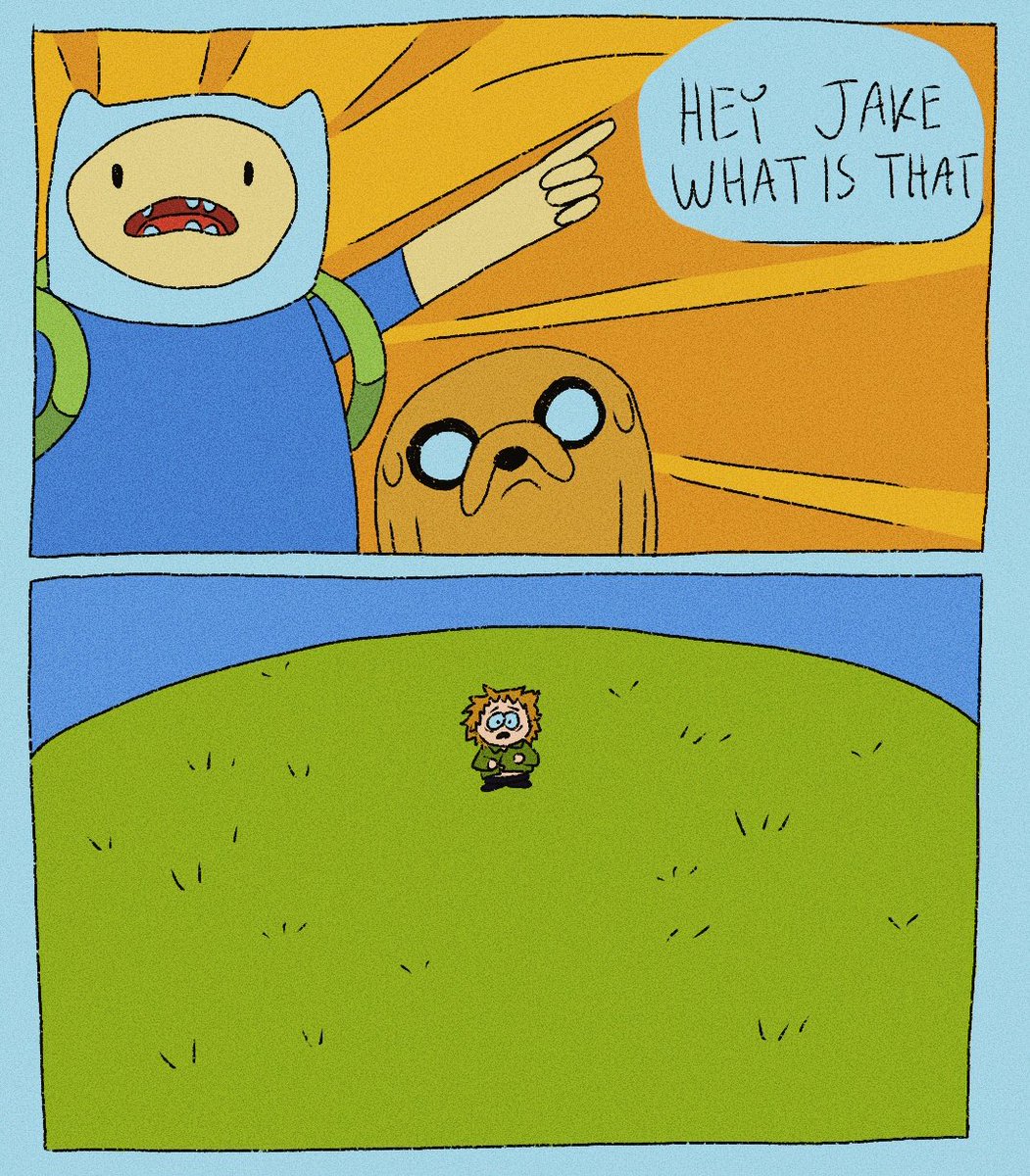 A crossover no one asked for but me, also I think im getting a art block  #adventuretime #southpark