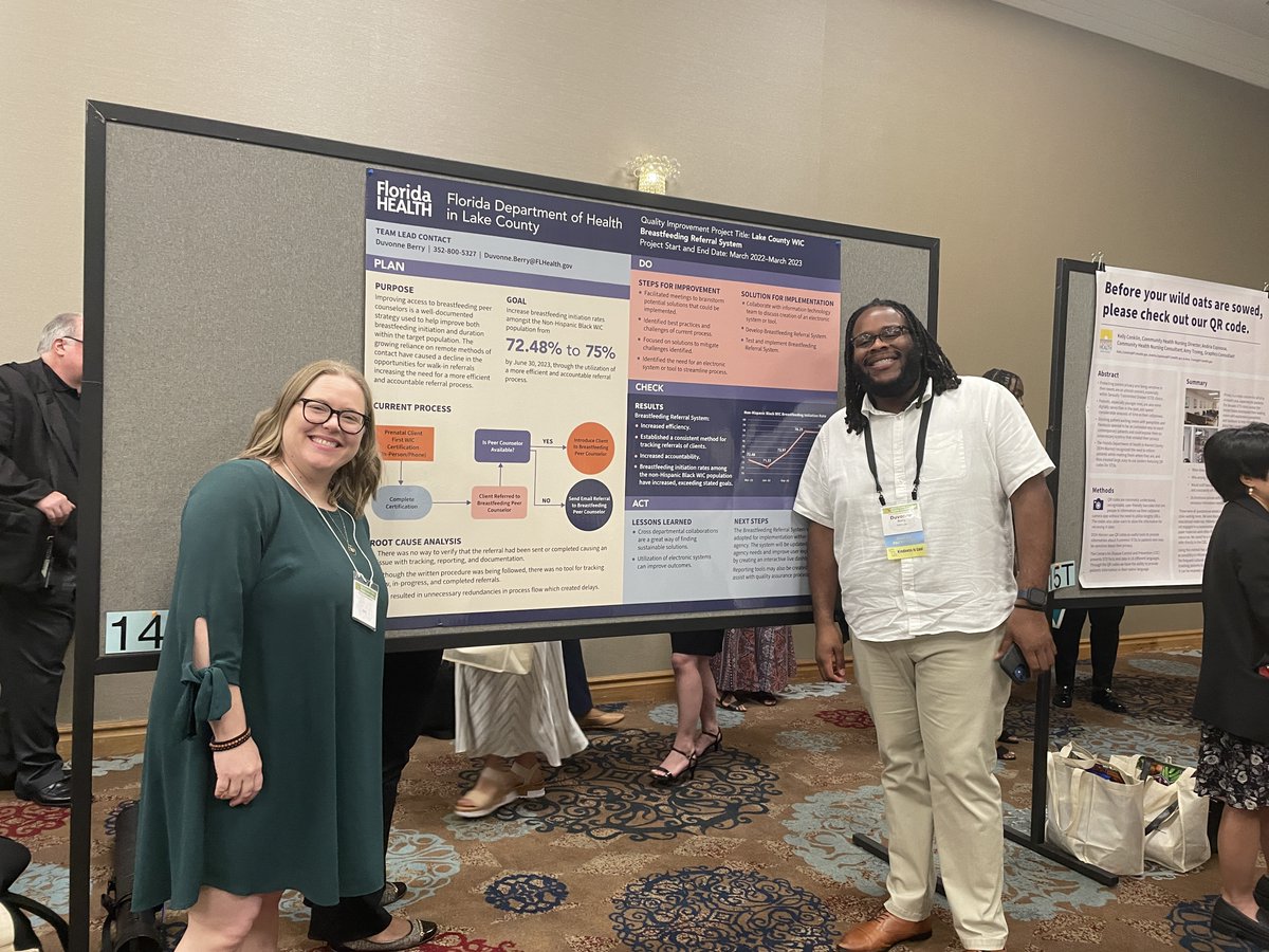 FLHealthLake's tweet image. The @FLHealthLake team is taking part of this year’s #FPHA conference in #Orlando. Today we had the opportunity of showcasing our #WIC Breastfeeding Referral System poster!