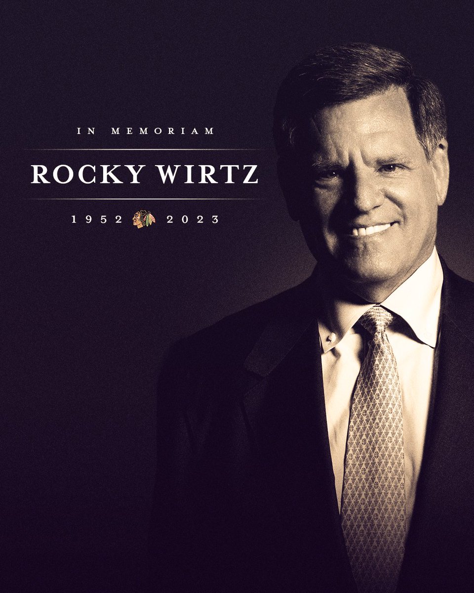 We are deeply saddened to join the Wirtz Family in mourning the sudden passing of our Chairman W. Rockwell “Rocky” Wirtz today at the age of 70.